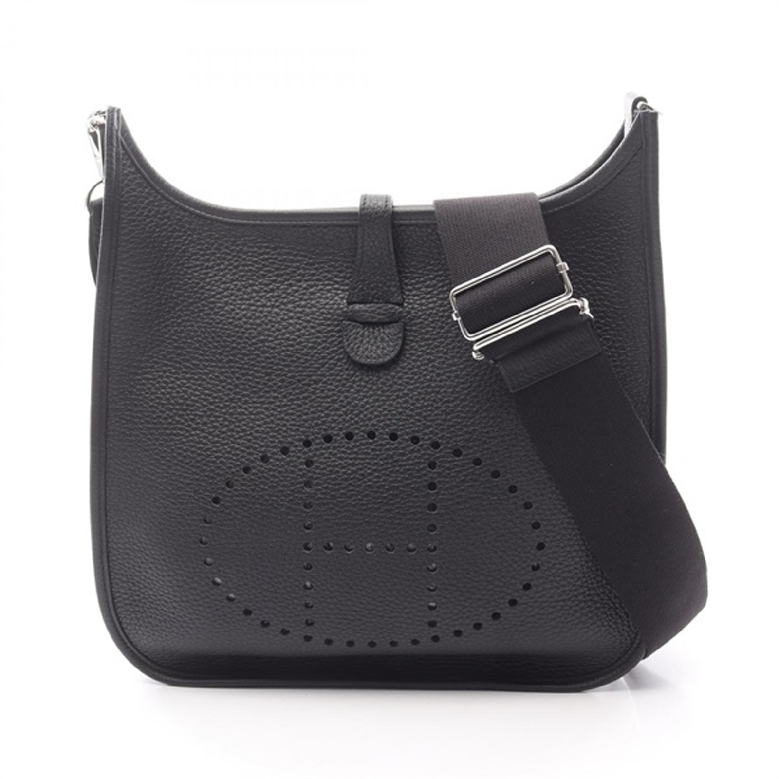 HERMES エヴリン３トロワPM ブラック/シルバー金具