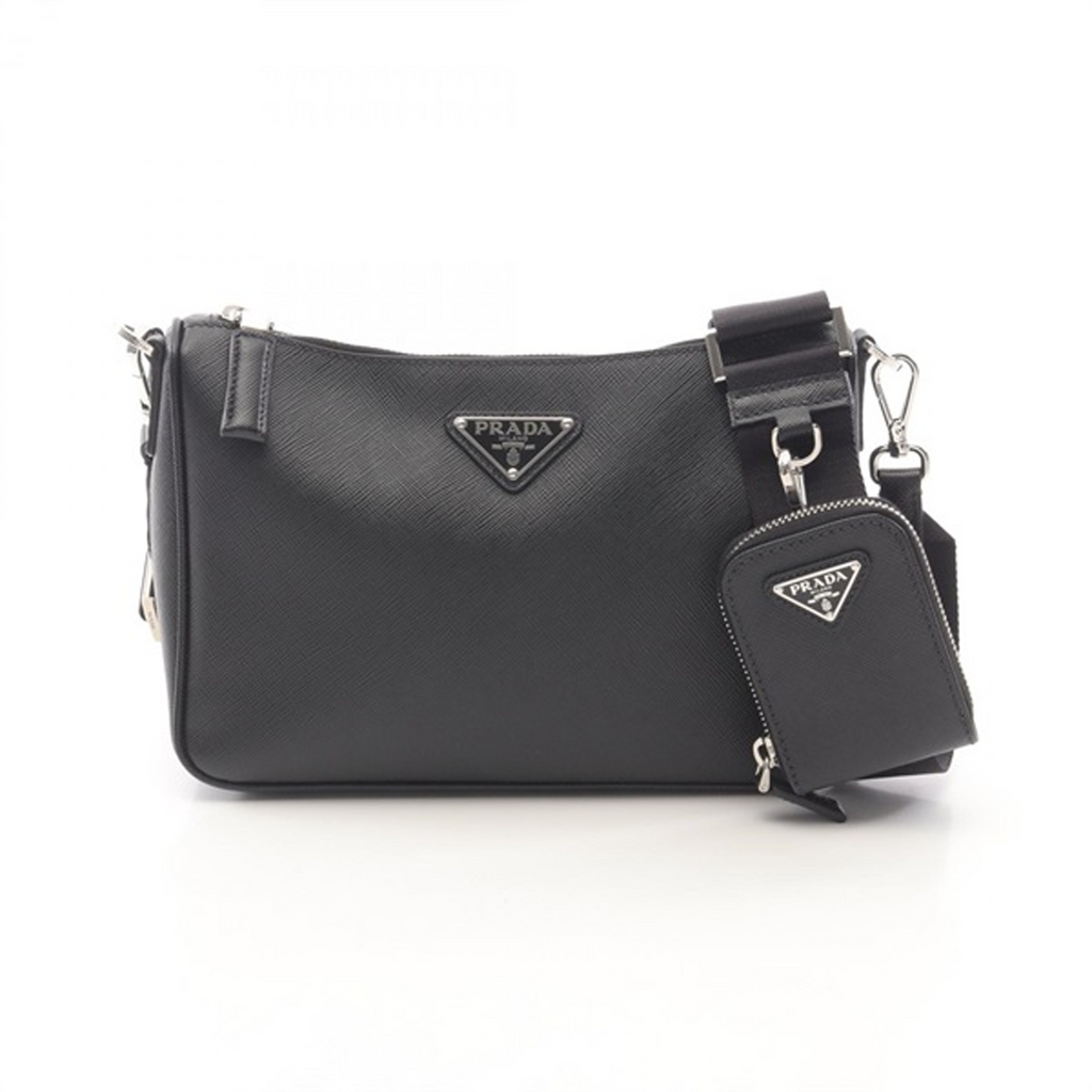 PRADA サフィアノトラベルショルダーバッグ