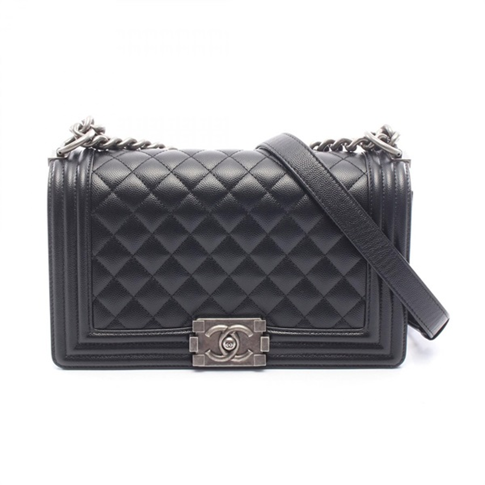 CHANEL ボーイシャネル ブラック/Ｓ金具