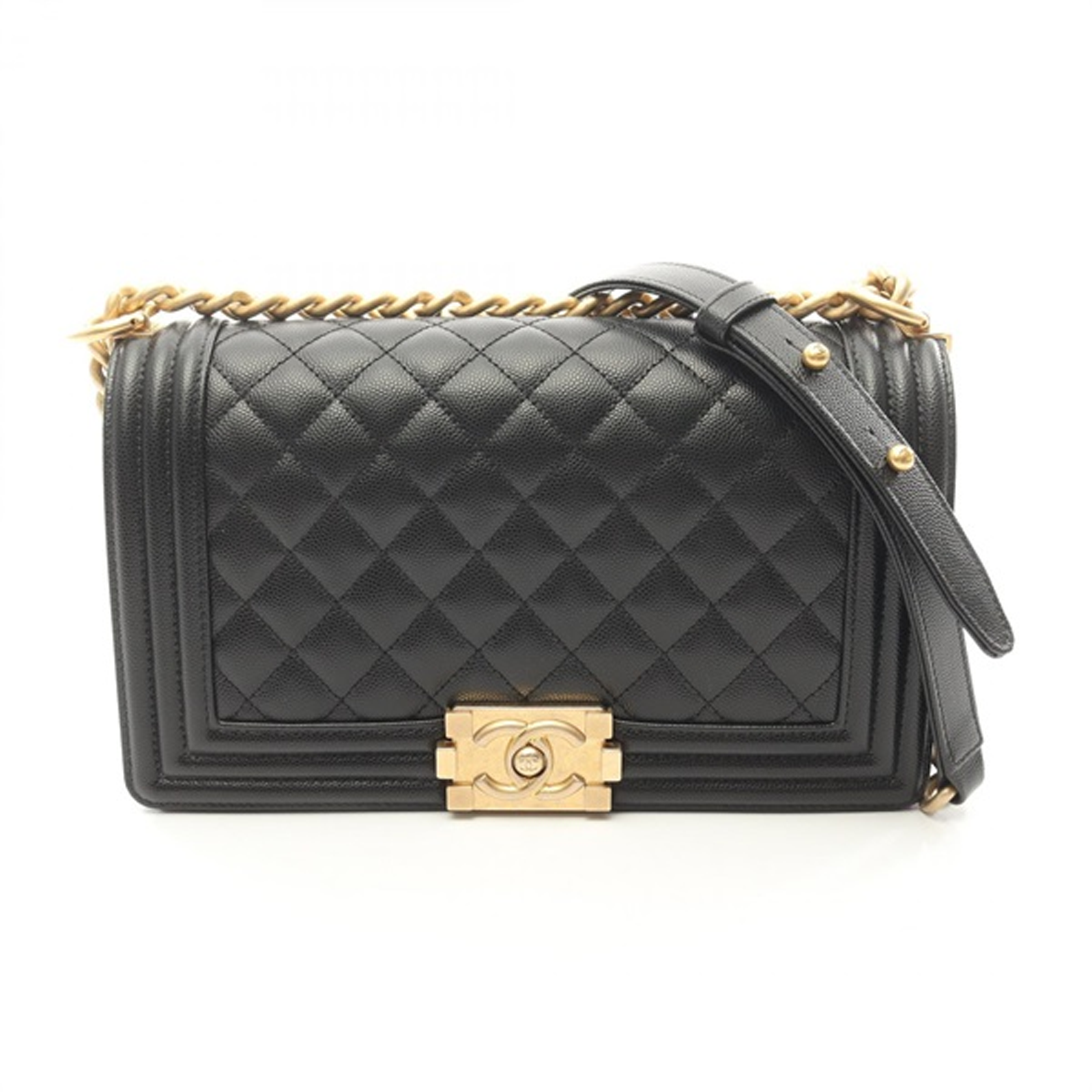 CHANEL ボーイシャネル ブラック/Ｇ金具