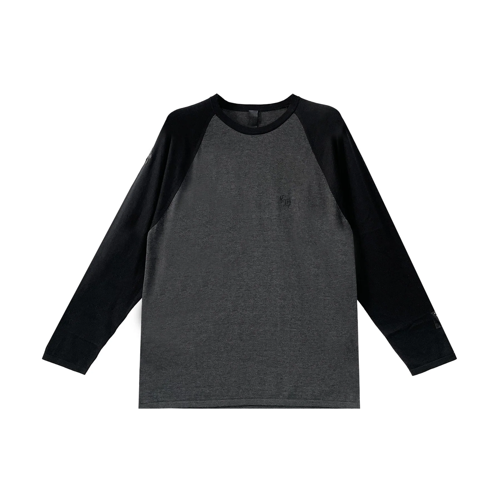 CHROME HEARTS 3 Cross Patch CH Logo Embroidery Raglan Long Sleeve Tee