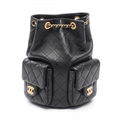 CHANEL マトラッセリュックサック ブラック/G金具